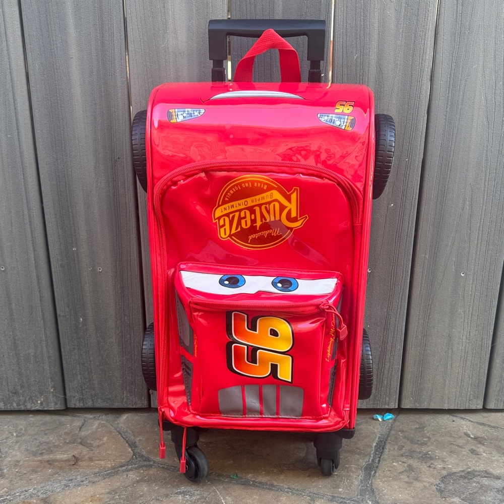 Disney Cars Lightning McQueen Carry-on Luggage Suitcase Kids